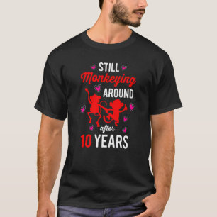 Camiseta Décimo aniversario de Boda de 10 años