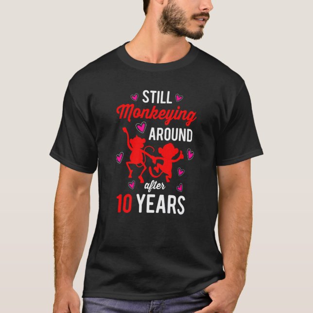 Camiseta Décimo aniversario de Boda de 10 años (Anverso)