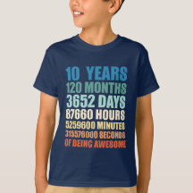 Décimo aniversario de niño Chica de 10 años