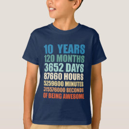 Camiseta Décimo aniversario de niño Chica de 10 años