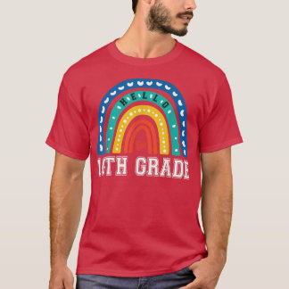 Camiseta Décimo Grado 10.º Arcoiris Primer Día De Enseñanza