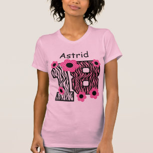 Camiseta décimo octavo Nombre de encargo V025A4J de la