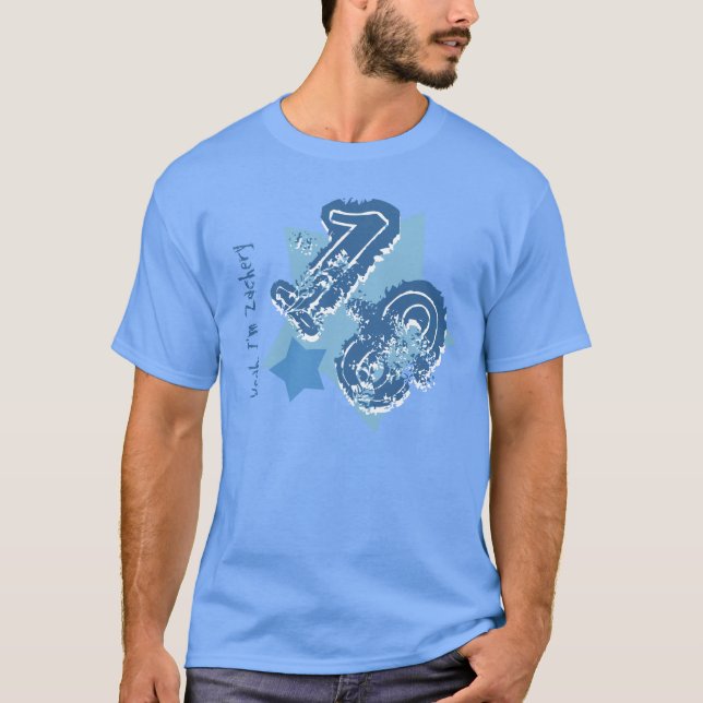 Camiseta décimo octavo Número del Grunge del cumpleaños o (Anverso)