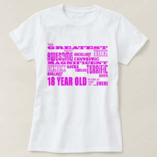 Camiseta Décimo octavos cumpleaños de los chicas: 18 año