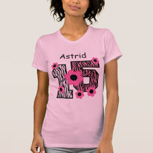 Camiseta décimo quinto Nombre de encargo V025A4J4 de la