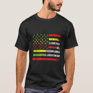 Camiseta Decimoctava bandera celebrando la historia negra d