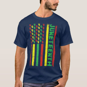 Camiseta Decimoctava bandera de la historia negra del pecad