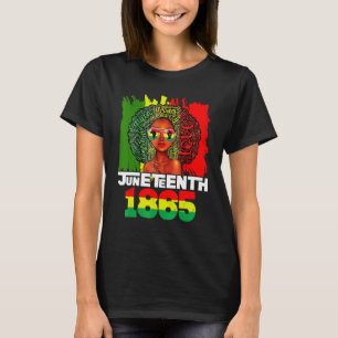 Camiseta Decimoctava Bandera Mujeres Afroamericanas Histo N