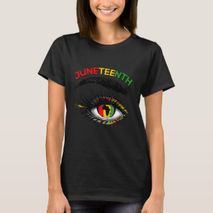 Camiseta Decimoctava Bandera Mujeres Afroamericanas Histo N