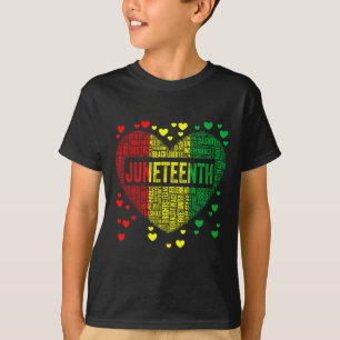 Camiseta Decimoctava historia negra del corazón afroamerica