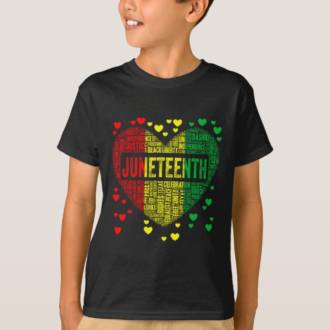 Camiseta Decimoctava historia negra del corazón afroamerica (Anverso)