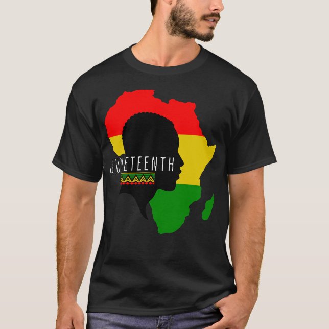 Camiseta Decimoctava historia negra Día de la Libertad en Á (Anverso)