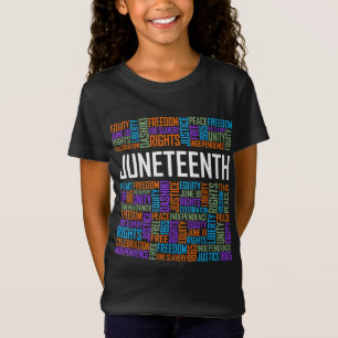 Camiseta Decimoctava Palabras Historia negra África afroame