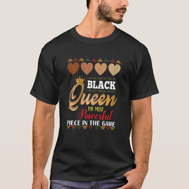 Camiseta Decimoctava Reina negra más poderosa del ajedrez a (Anverso)