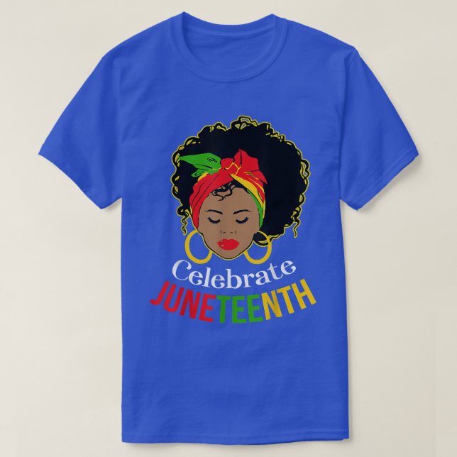 Camiseta Decimoctavo acentores afroamericanos de libertad H (Diseño del anverso)