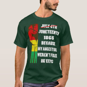 Camiseta Decimoctavo ancestores cita a afroamericanos negro
