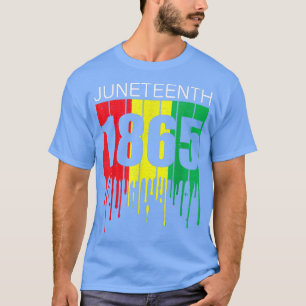 Camiseta Decimoctavo Black African American Flag Freedom Vi