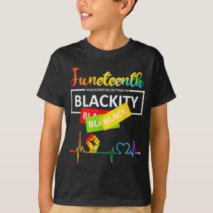 Camiseta Decimoctavo Blackity Heartbeat Black History Afric