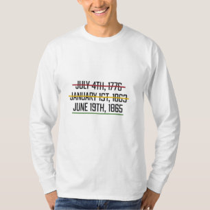 Camiseta Decimoctavo Día de la Independencia Historia Negra