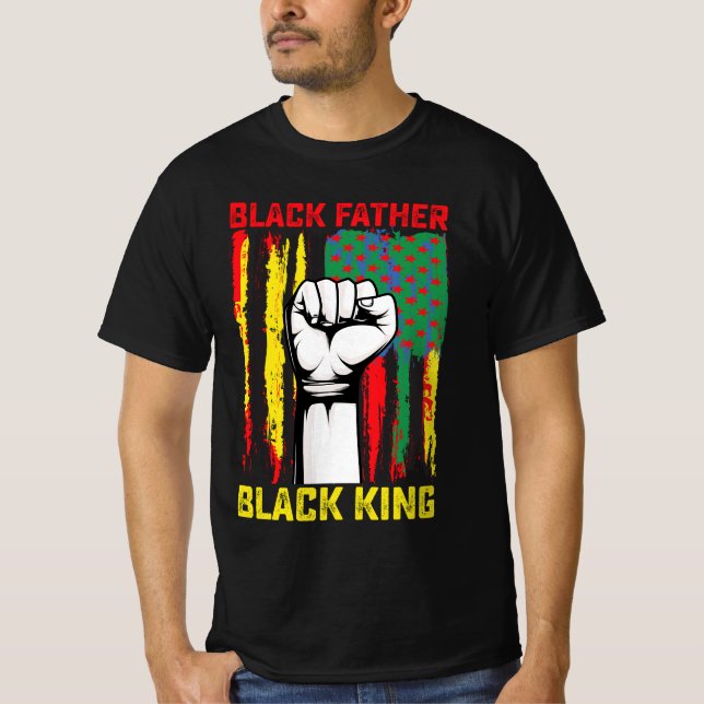 Camiseta Decimoctavo Día del Padre Negro: el Rey del Padre  (Anverso)
