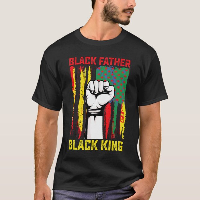 Camiseta Decimoctavo Día del Padre Negro: el Rey del Padre  (Anverso)