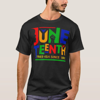 Camiseta Decimoctavo Freeish desde 1865 Melanin Ancestor Bl