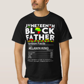 Camiseta Decimoctavo Hechos de Nutrición de Padres Negros