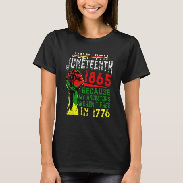 Camiseta Decimoctavo mes retro de la historia negra mis ant (Anverso)