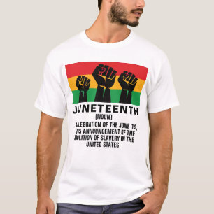 Camiseta Decimoctavo orgullo afroamericano libertad negra