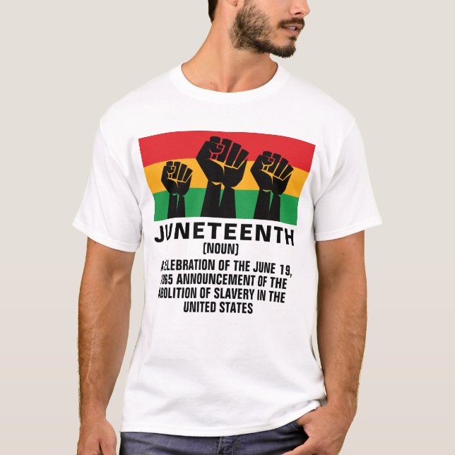 Camiseta Decimoctavo orgullo afroamericano por la libertad  (Anverso)
