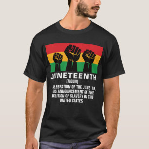 Camiseta Decimoctavo orgullo afroamericano por la libertad