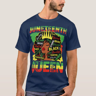 Camiseta Decimoctavo Queen Black Women Natural Hair Afro Wo