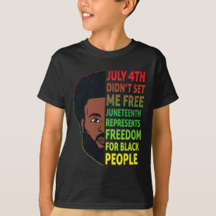 Camiseta Decimoctavo Rey Negro Hombres Africanos por la Lib