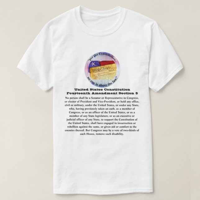Camiseta Decimocuarta enmienda a la Constitución de los Est (Diseño del anverso)