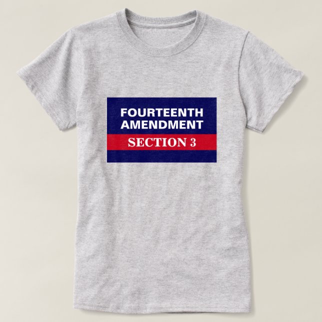 Camiseta Decimocuarta Enmienda Sección 3 Constitución (Diseño del anverso)