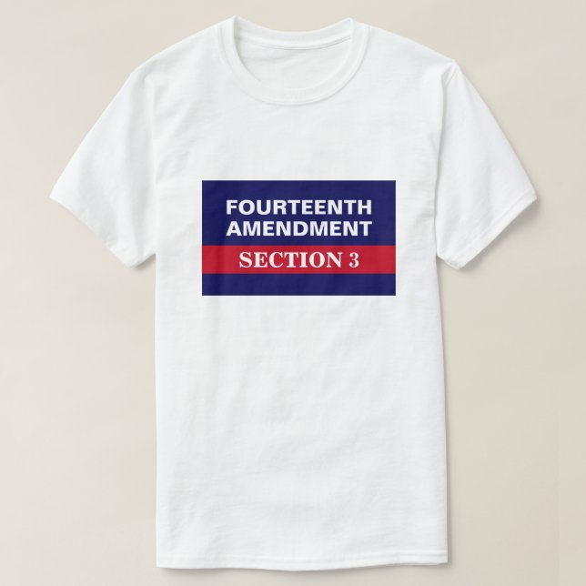 Camiseta Decimocuarta Enmienda Sección 3 Constitución (Diseño del anverso)