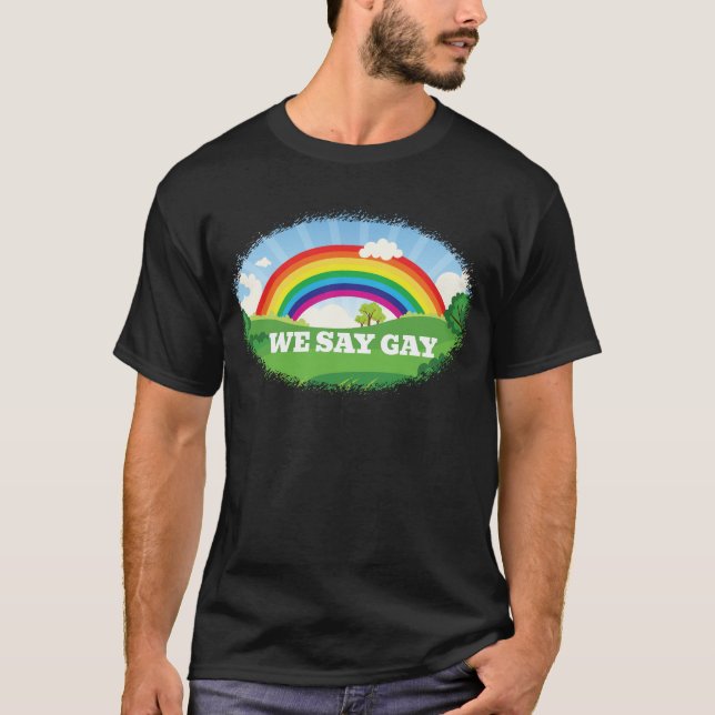 Camiseta Decimos desfile del Orgullo Gay Arcoiris Florida (Anverso)