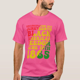 Camiseta Decimosegunda historia negra celebrando la liberta