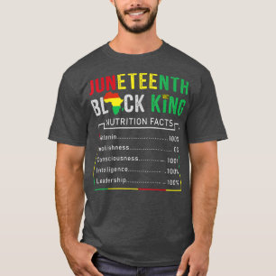 Camiseta Decimosegundo Rey Negro Hechos Nutricionales Orgul