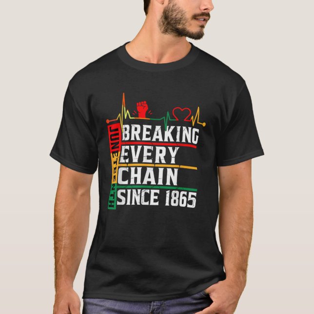 Camiseta Decimoséptimo rompe todas las cadenas desde la lib (Anverso)