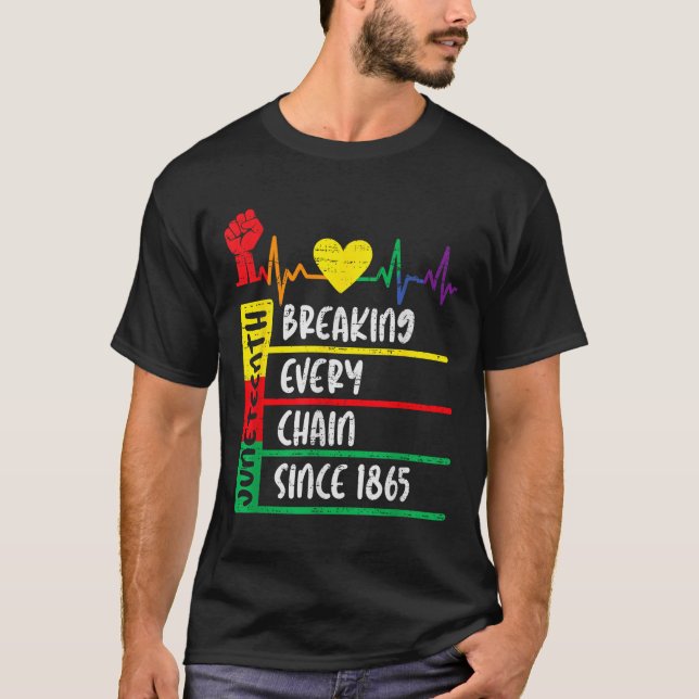 Camiseta Decimoséptimo rompe todas las cadenas desde la lib (Anverso)