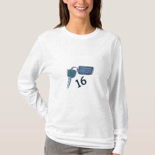 Camiseta décimosexto El cumpleaños cierra los regalos