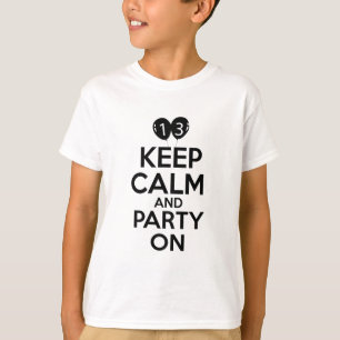 Camiseta décimotercero diseños años del cumpleaños