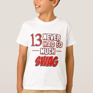 Camiseta décimotercero diseños años del cumpleaños