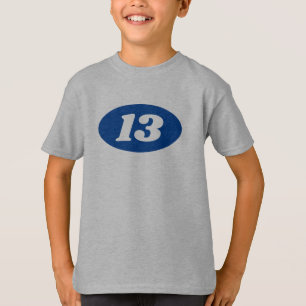 Camiseta Décimotercero idea linda del regalo de la camiset