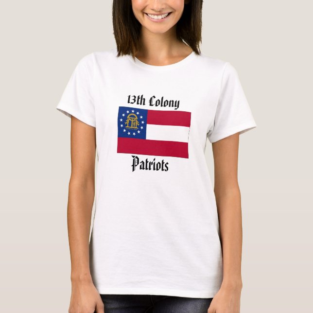 Camiseta décimotercero Patriotas de la colonia - señoras (Anverso)