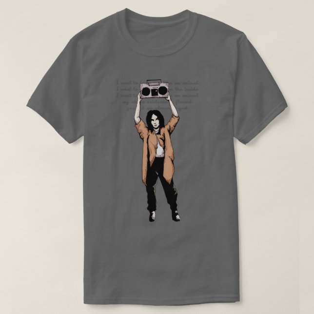 Camiseta Decir cualquier cosa más cercana (Diseño del anverso)