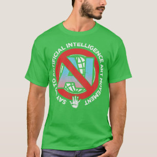 Camiseta Decir no al movimiento de arte de IA
