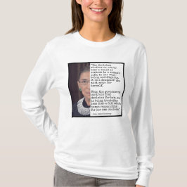 Camiseta Decisión de RBG de tener hijos citando