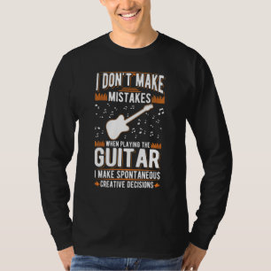 Camiseta Decisiones Creativas de Guitarra Guitarra Acústica